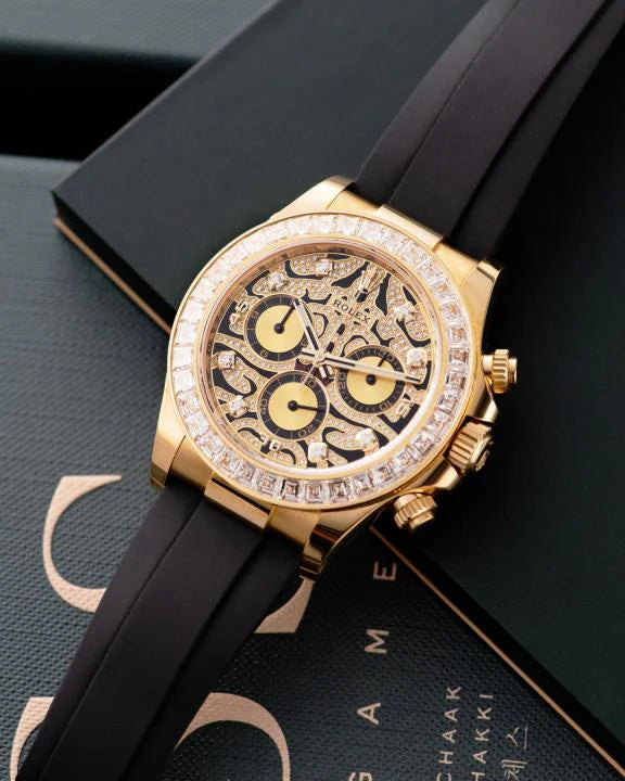 Ro*ex Eye Of The Tiger Gold Dial Silicon Belt Edition Premium Quality Luxury Watch mercurewatches.store
