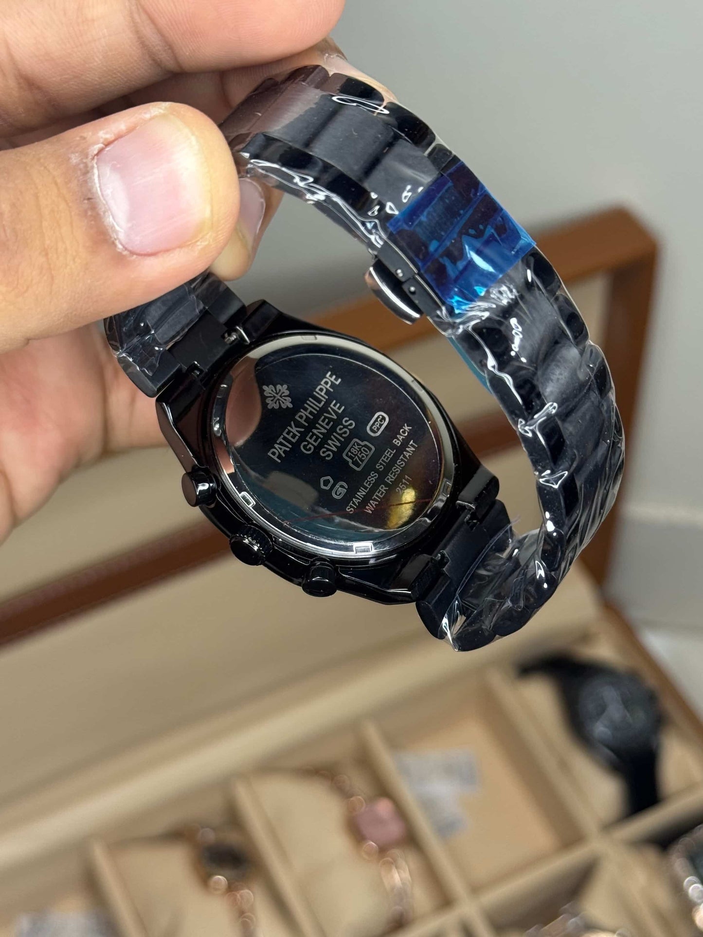 Patek Philippe Black Blue Chronograph Premium Watch