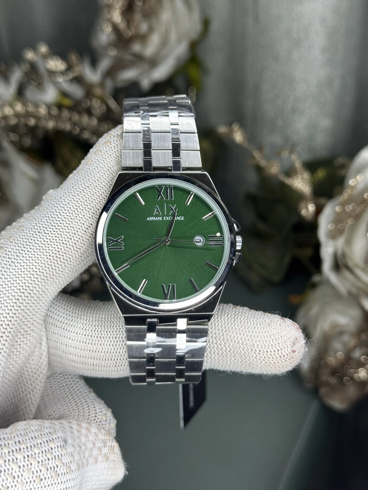 Arman i Exchange Silver Green Premium Watch