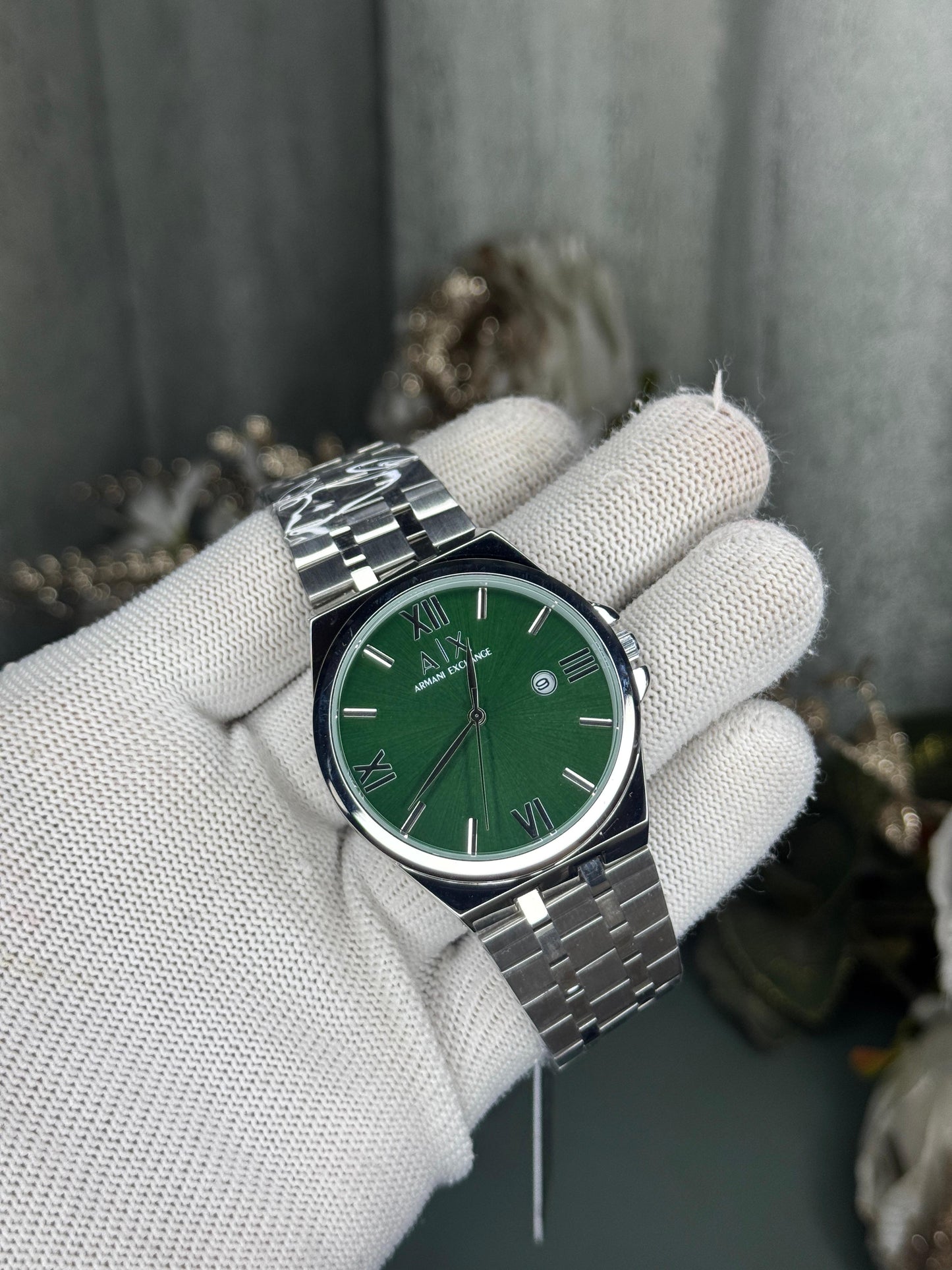 Arman i Exchange Silver Green Premium Watch