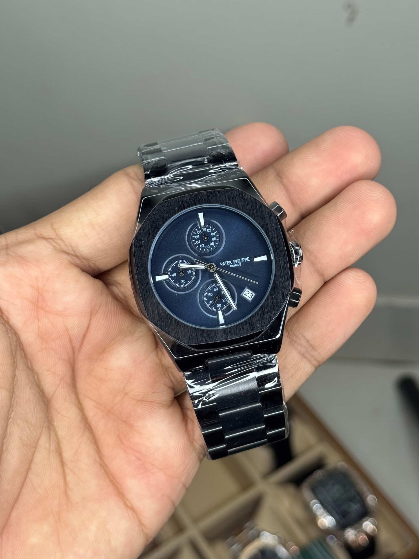 Patek Philippe Black Blue Chronograph Premium Watch