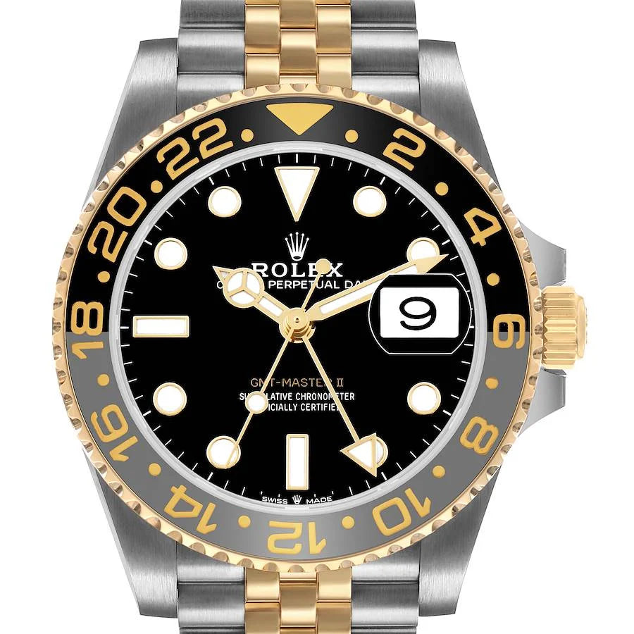 Role_x GMT Master II Zombie Black Grey Steel Yellow Gold Watch Two-tone Luxury Edition Premium Quality mercurewatches.store