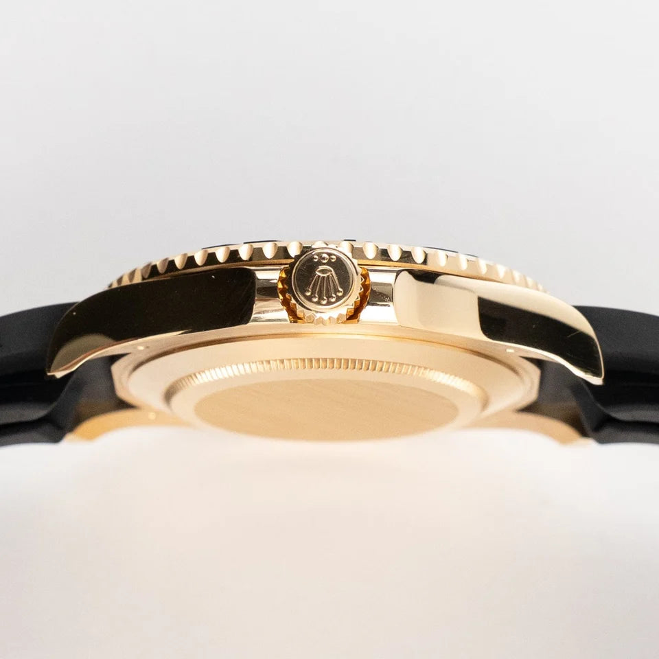 Role_x Yatch Master Yellow Gold Oysterflex Black Mint Mens Watch Luxury Edition Premium Quality mercurewatches.store