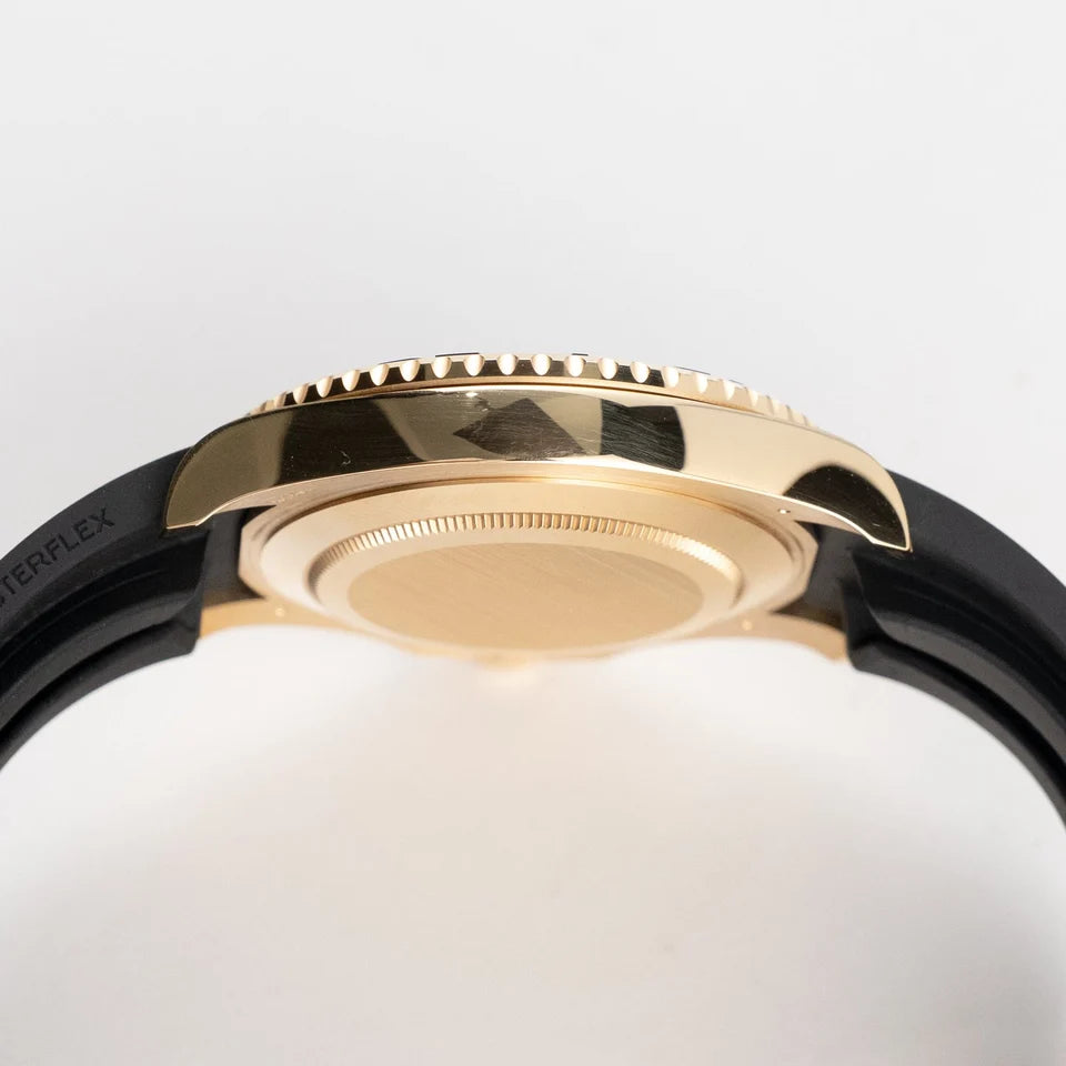 Role_x Yatch Master Yellow Gold Oysterflex Black Mint Mens Watch Luxury Edition Premium Quality mercurewatches.store