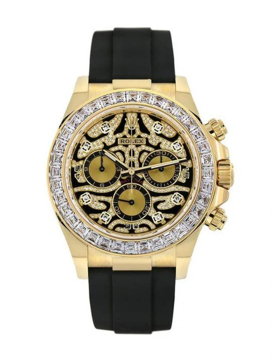 Ro*ex Eye Of The Tiger Gold Dial Silicon Belt Edition Premium Quality Luxury Watch mercurewatches.store