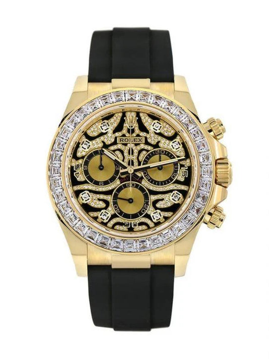 Ro*ex Eye Of The Tiger Gold Dial Silicon Belt Edition Premium Quality Luxury Watch mercurewatches.store