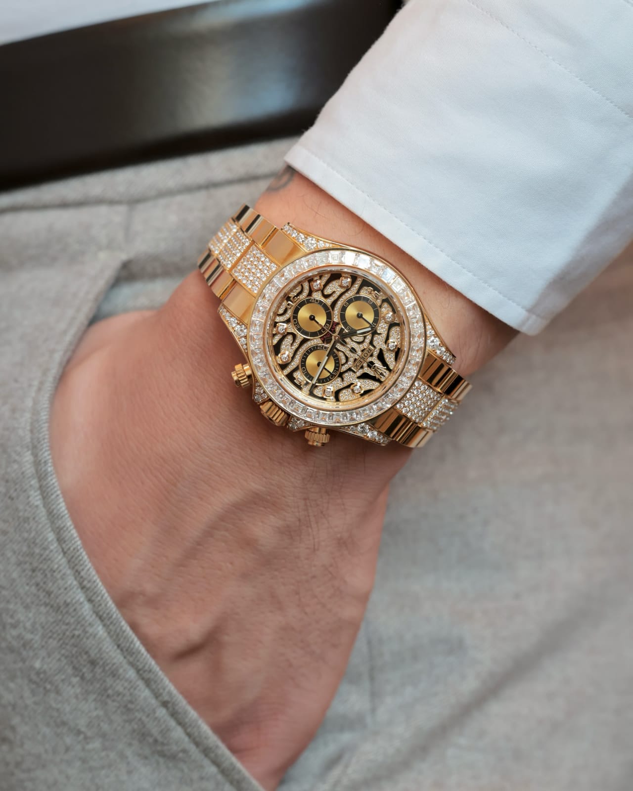 RLX Eye_Of_The_Tiger Golden Chain Bracelet Premium Quality mercurewatches.store