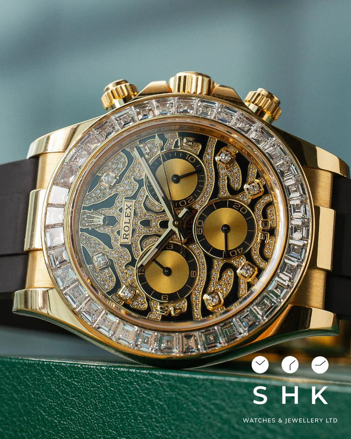 Ro*ex Eye Of The Tiger Gold Dial Silicon Belt Edition Premium Quality Luxury Watch mercurewatches.store