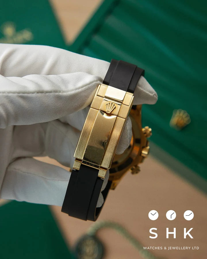 Ro*ex Eye Of The Tiger Gold Dial Silicon Belt Edition Premium Quality Luxury Watch mercurewatches.store