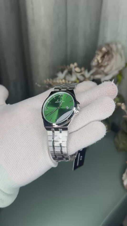 Arman i Exchange Silver Green Premium Watch