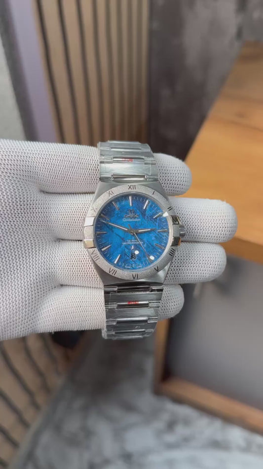 Omega Constellation Meteorite Edition Blue Dial