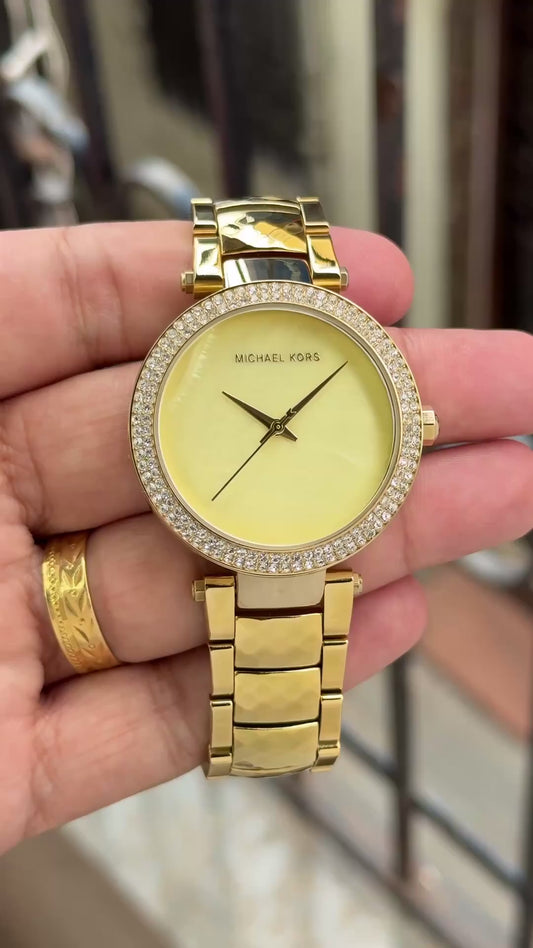 Michae_l kors Parker Pave gold 145