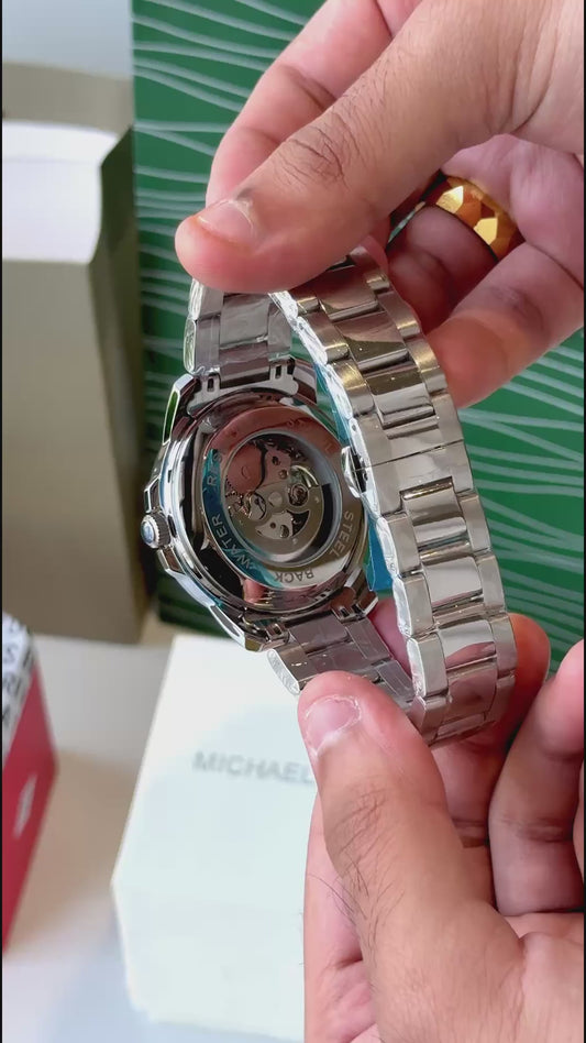 TOMMY HILFIGE R SKELETON AUTOMATIC SIL BLUE 546