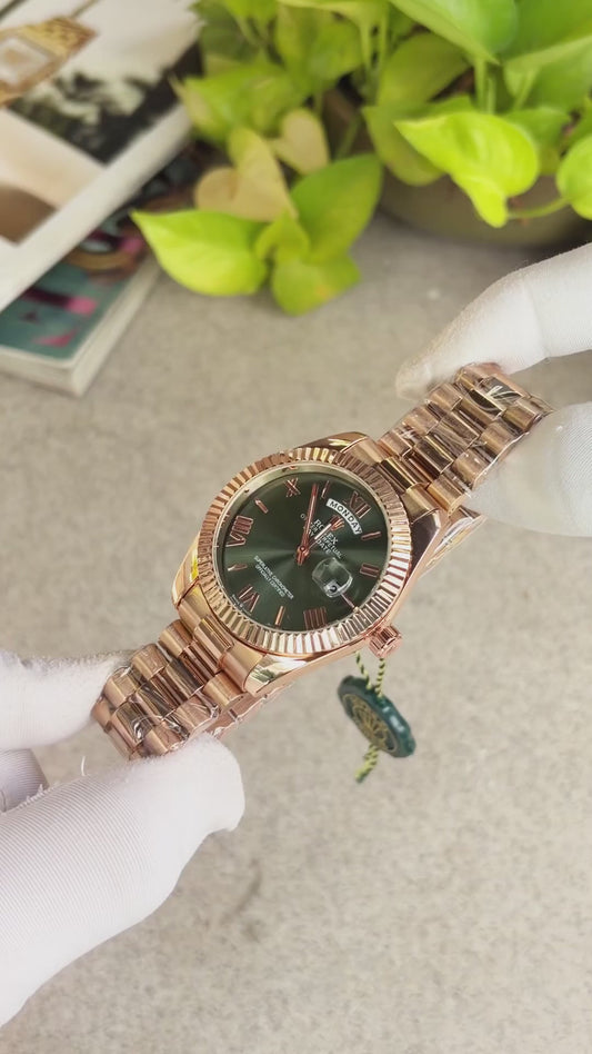 Role_x Oyster Perpetual Day Date 40 Battery Copper-Green