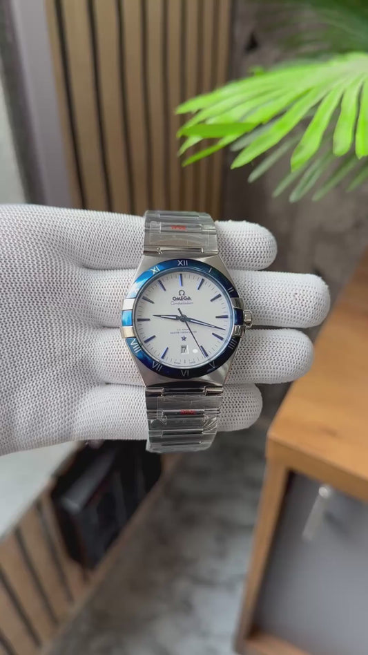 OMEGA Constellation Co Axial White Dial