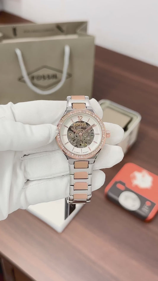 Fossi_l Eevie Automatic 2Ton-Copper-White