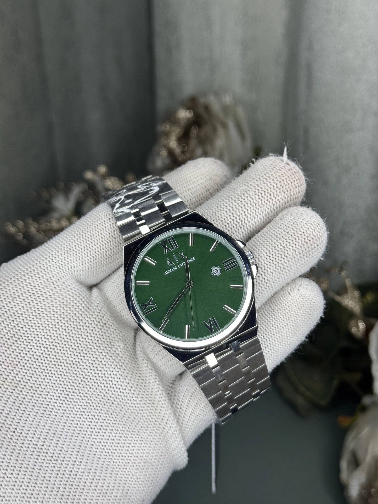 Arman i Exchange Silver Green Premium Watch