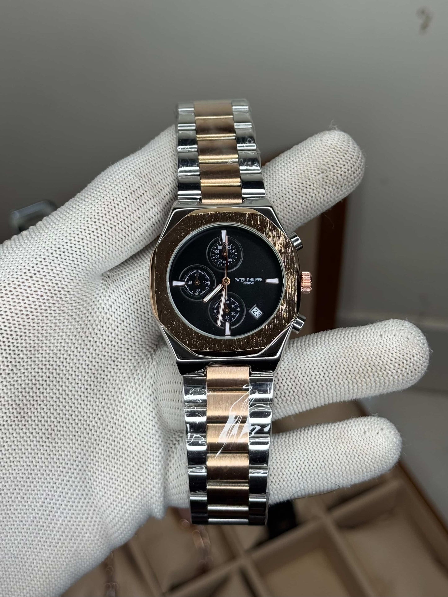 Patek Philippe Dual Black Chronograph Premium Watch