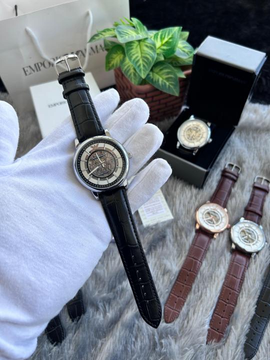 Emporio Arman_i Meccanico Automatic Silver Black W134