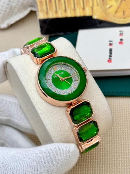 SWARVOSK_I WOMENS ANALOG GREEN JAPAN 220