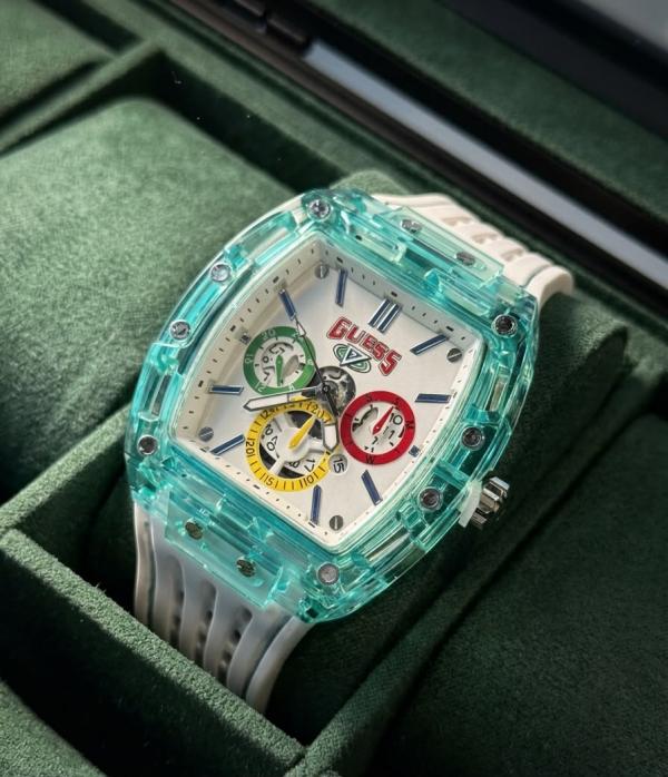 GUES S WATCH WHITE GOLD NEW EDITION 548