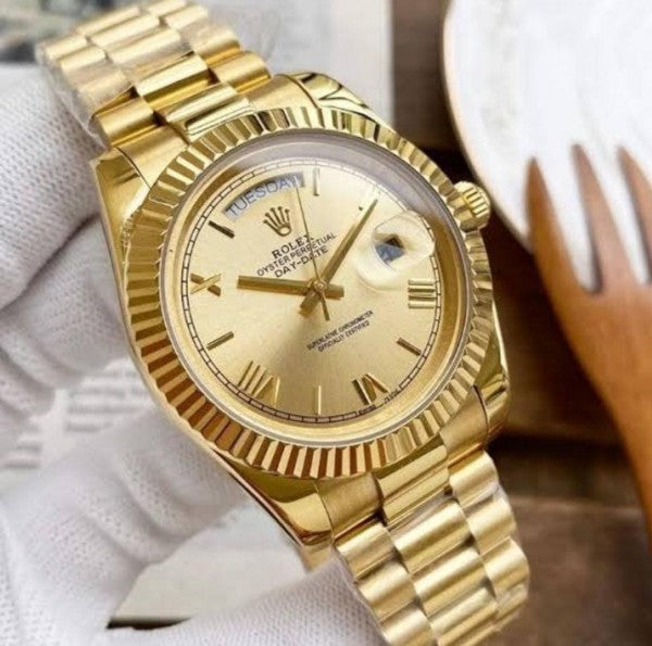 ROLE X DAY DATE GOLD GOLD AUTOMATIC HEAVY 464