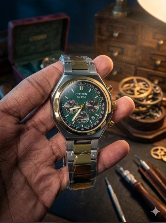 CITIZE N ECODRIVE ZENSHIN TWO TONE GREEN 436