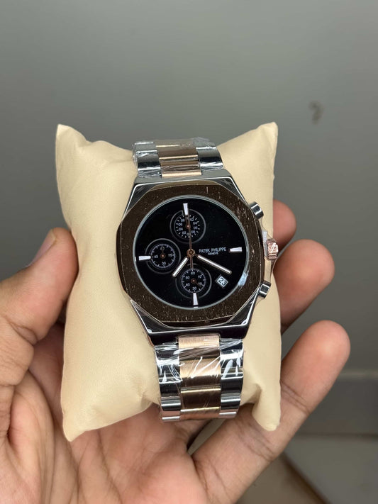 Patek Philippe Dual Black Chronograph Premium Watch