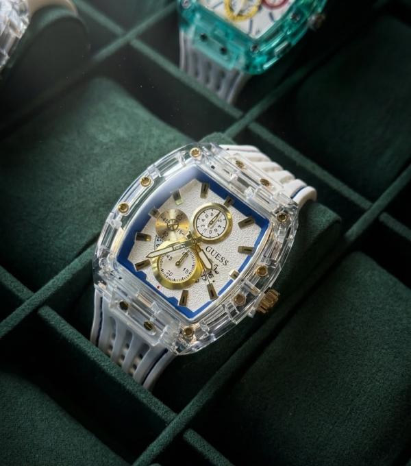 GUES S WATCH WHITE GOLD NEW EDITION 551