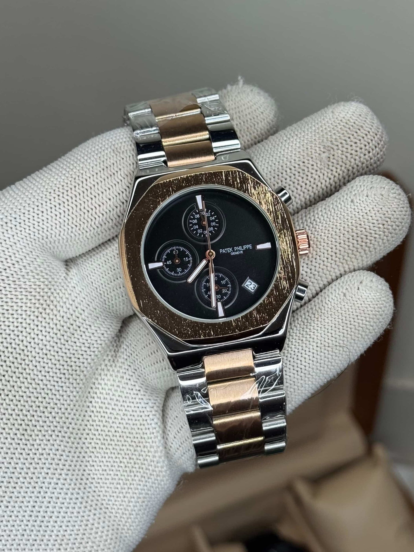 Patek Philippe Dual Black Chronograph Premium Watch