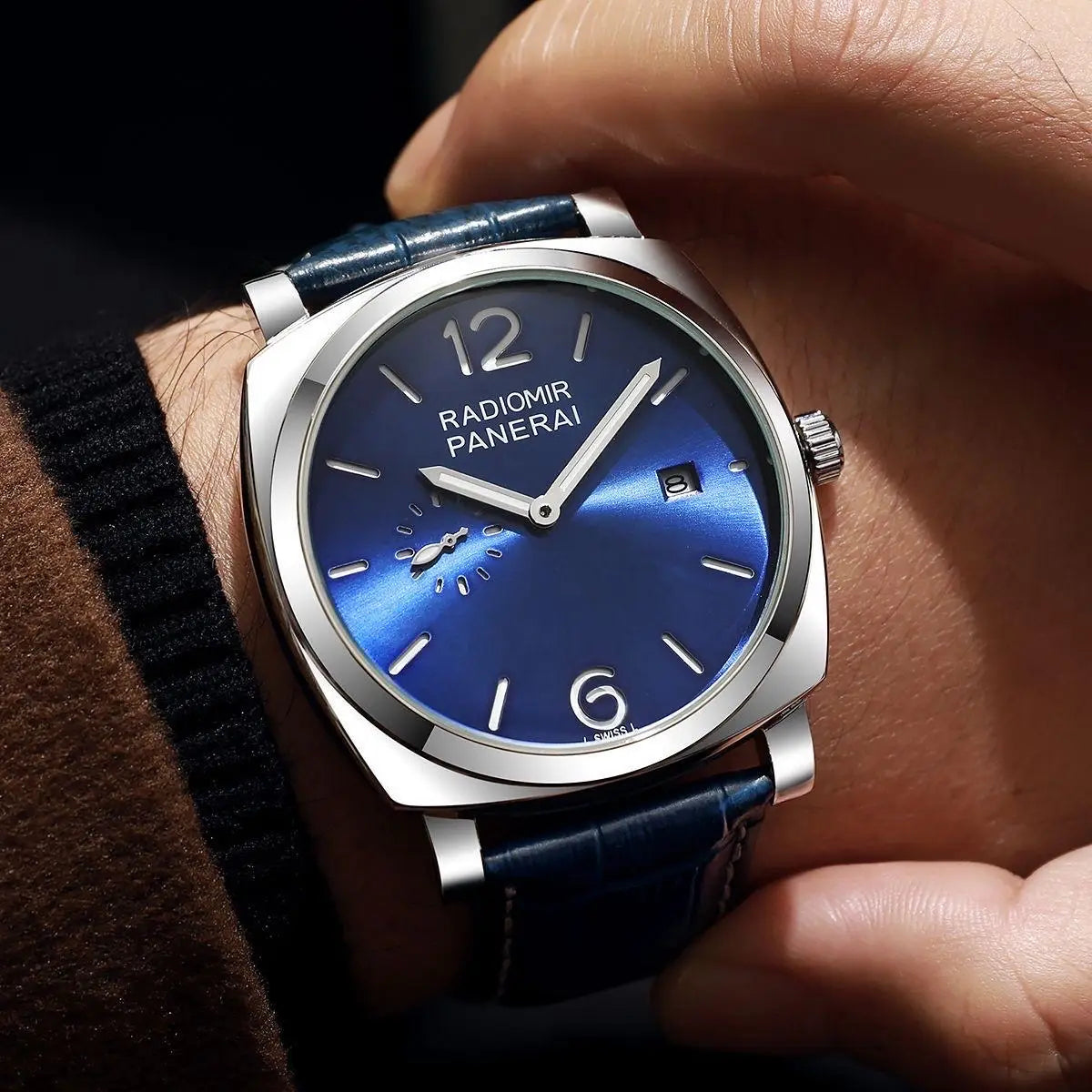 Panerai.. Radiomir Quaranta Blue White Premium Quartz Watch
