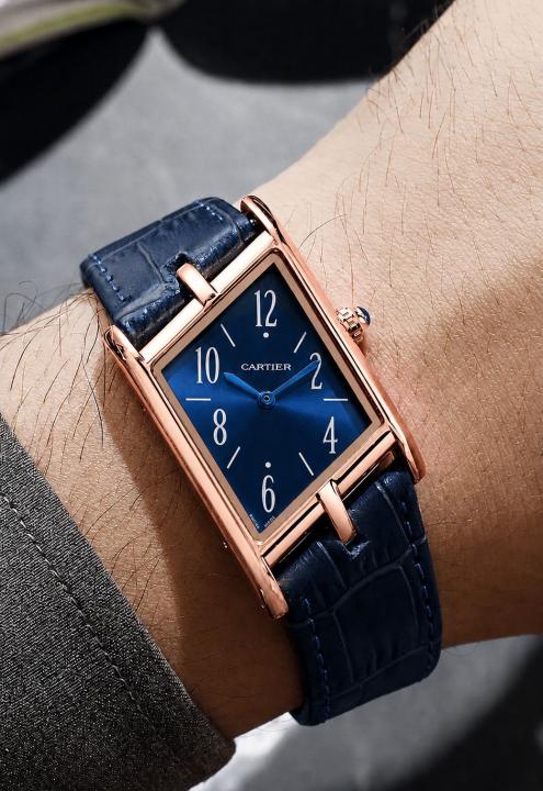CartierTank WGTA0043 Rosegold Blue