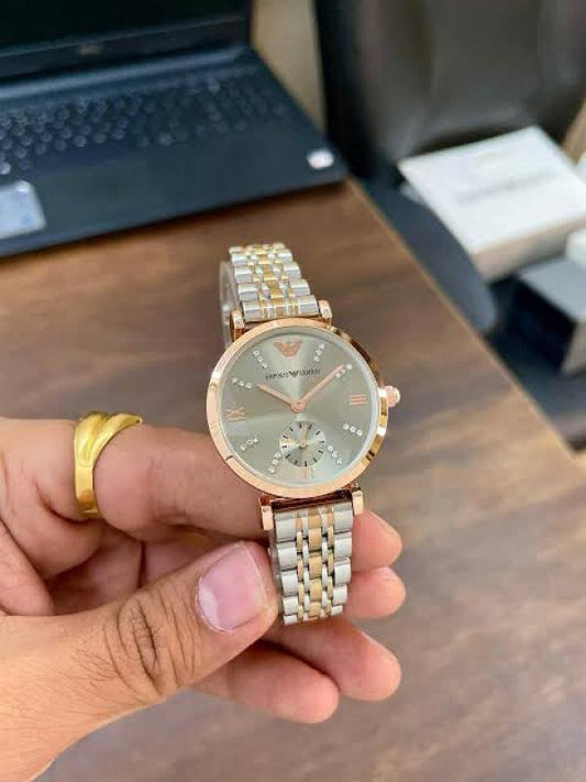 Emporio Arman i classic lady tt rose grey diamond 522