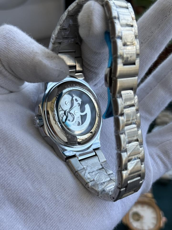 Seiko nautiko Mod Automatic open heart white w307