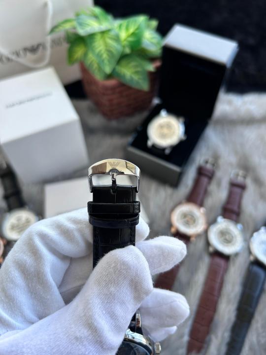 Emporio Arman_i Meccanico Automatic Black Silver White W136