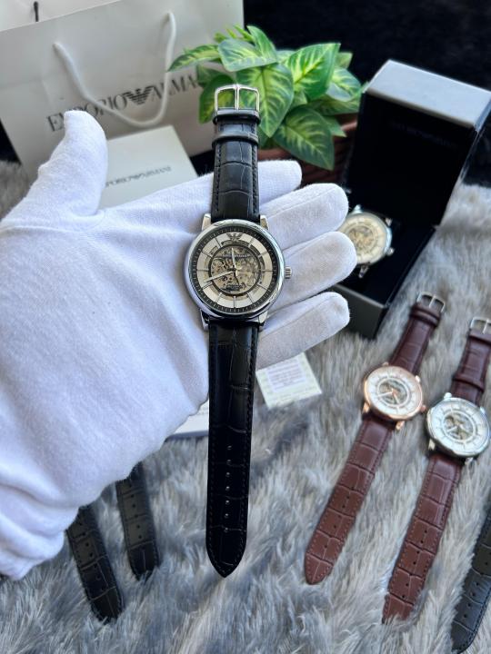 Emporio Arman_i Meccanico Automatic Silver Black W134